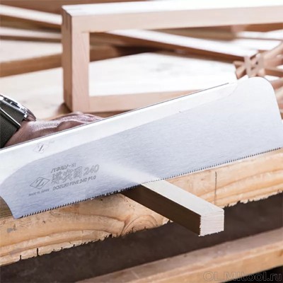 Ножовка ZetSaw Dozuki 240 мм; 25TPI; толщина 0,3 мм для фанеры и древесины Z.07121