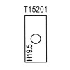 Нож прямой (T15201) ROTIS 744.T15201
