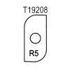 Нож внешний радиус R5 (T19208) ROTIS 744.T19208