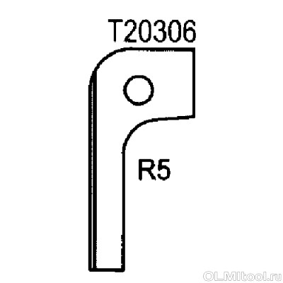 Нож радиусный R5 (T20306) ROTIS 744.T20306