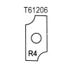 Нож внутренний радиус R4 (T61206) ROTIS 744.T61206
