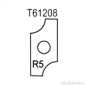  Нож внутренний радиус R5 (T61208) ROTIS 744.T61208