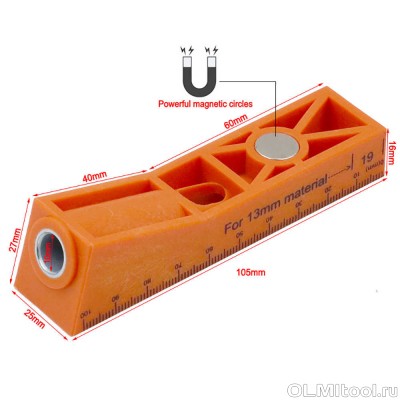 Кондуктор Poket hole для сверления (одно отверстие) Hobby Uniqtool UTJ-001H